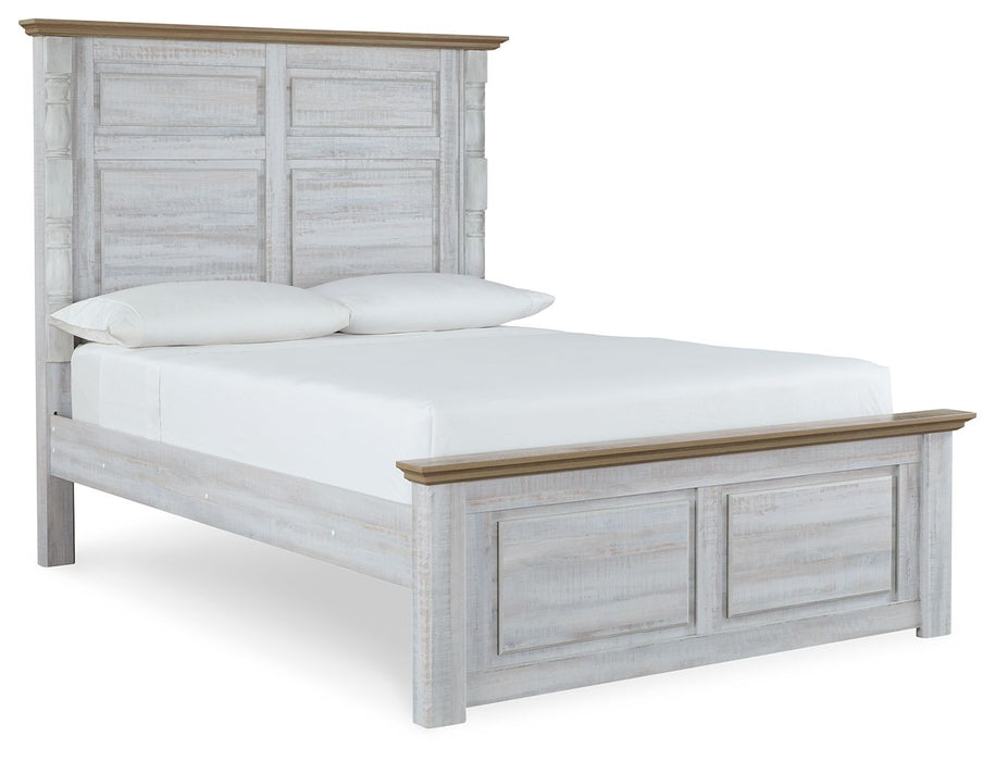 Haven Bay Brown / Beige Panel Bed - Queen