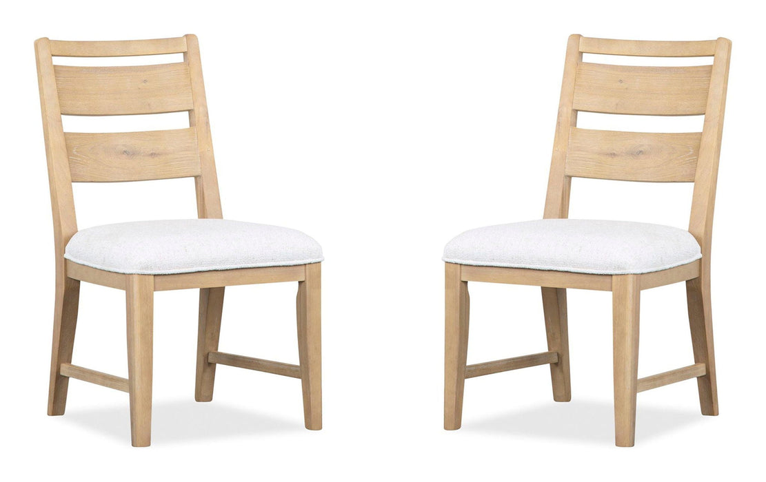 Somerset - Dining Side Chair With Upholstered Seat (Set of 2) - Butternut and Omari Natural