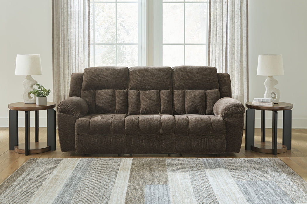 Frohn - Reclining Sofa - Fabric - Chocolate