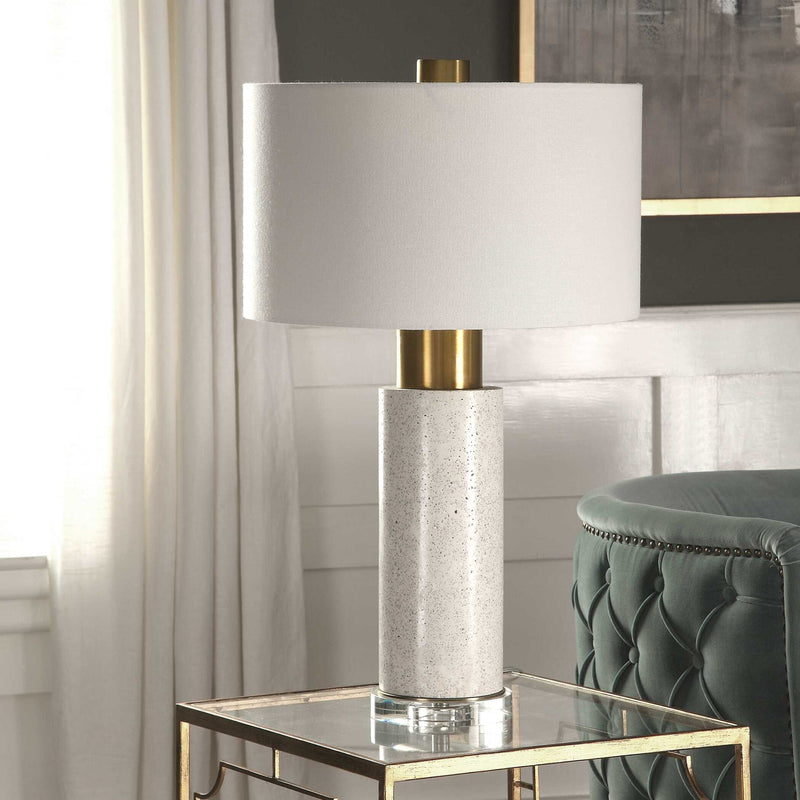 Vaeshon - Concrete Table Lamp - White