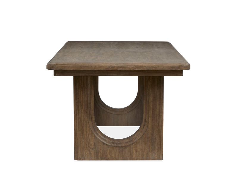 Westbourne - Extendable Trestle Dining Table - Dark Umber