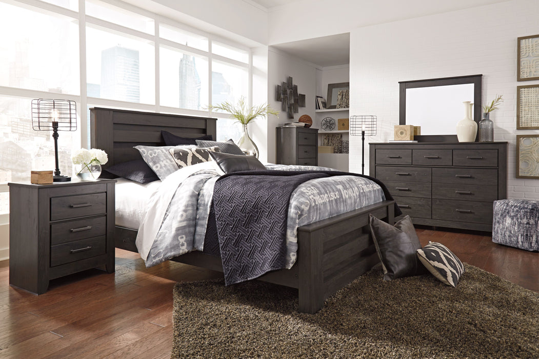 Brinxton Charcoal Panel Bed - Queen