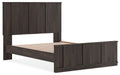 Shaehartin - Queen Panel Platform Bed - Dark Brown
