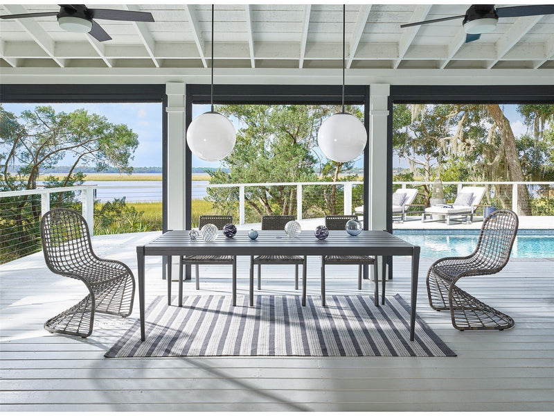 Coastal Living Outdoor Seneca Dining Table Black