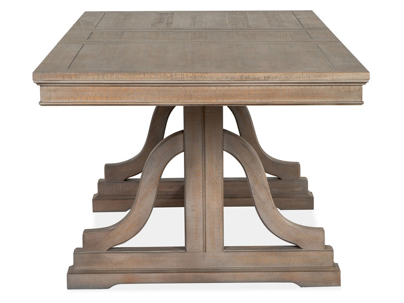 Paxton Place - Trestle Dining Table - Dovetail Gray