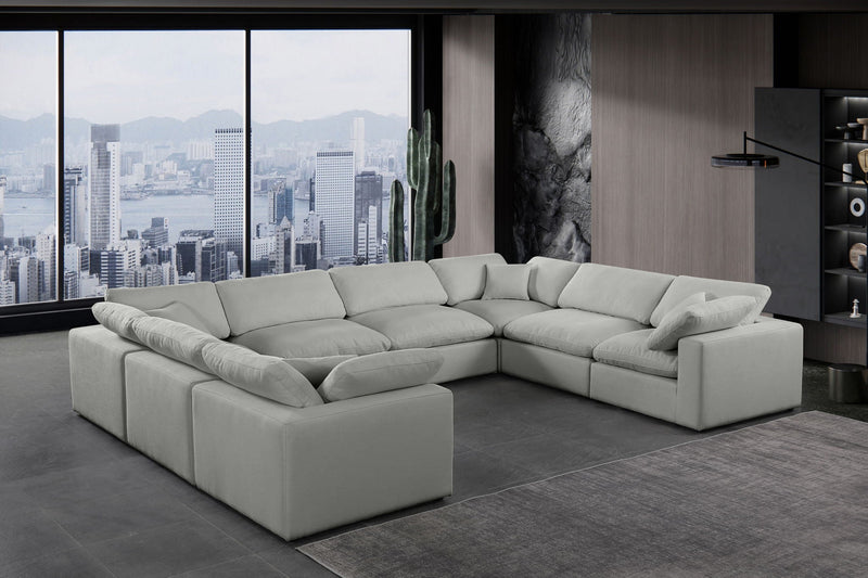 Comfy - 8 Piece Linen Modular Sectional