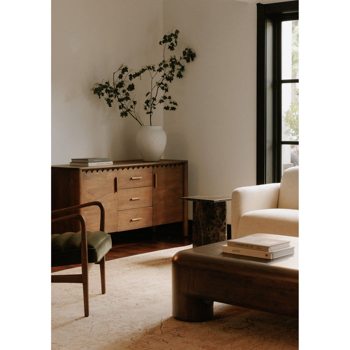 Wiley - 3 Drawer Sideboard - Vintage Brown