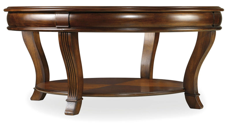 Brookhaven - Round Cocktail Table - Dark Brown
