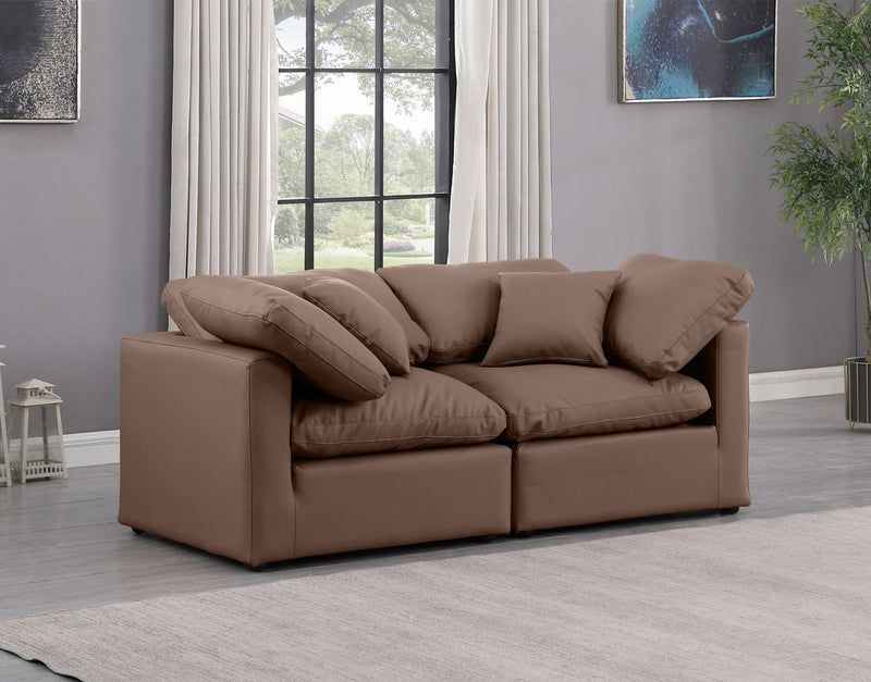Indulge - Faux Leather 2 Seat Modular Sofa