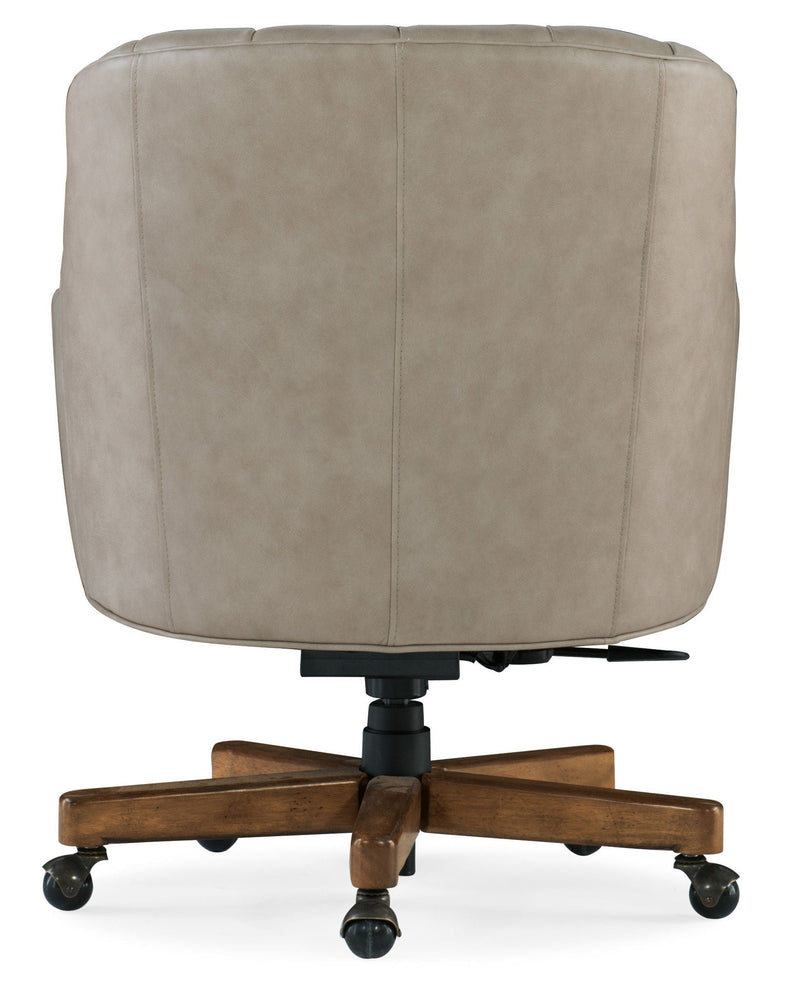 EC - Haider Executive Swivel Tilt Chair - Beige / Dark Brown