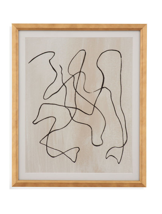Bound III Framed Print - Light Brown