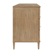 Coast - 6 Drawer Rattan Chest - Woodtone