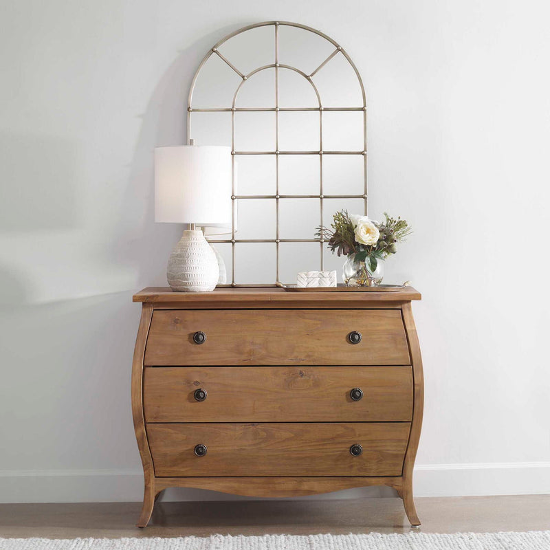 Barwell Arch - Window Mirror - Silver