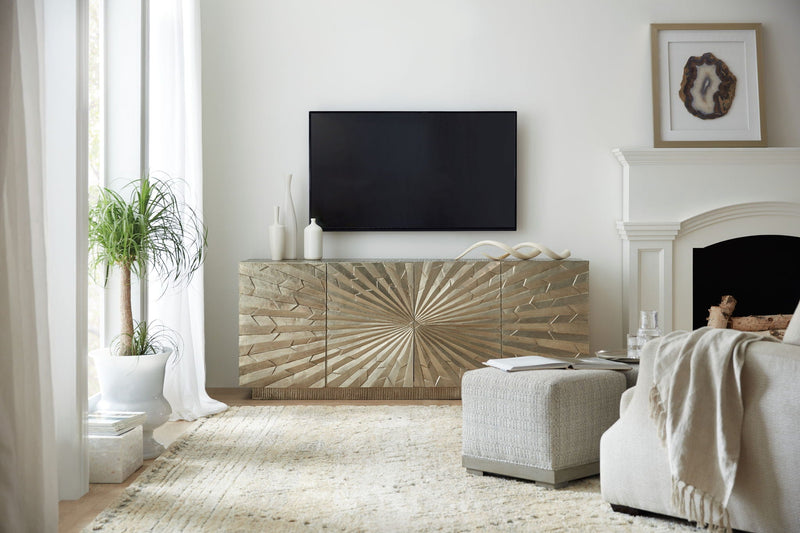 Home Accent - 78" Big Bang Entertainment Console - Silver