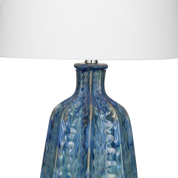 Tee - Table Lamp - Blue / White