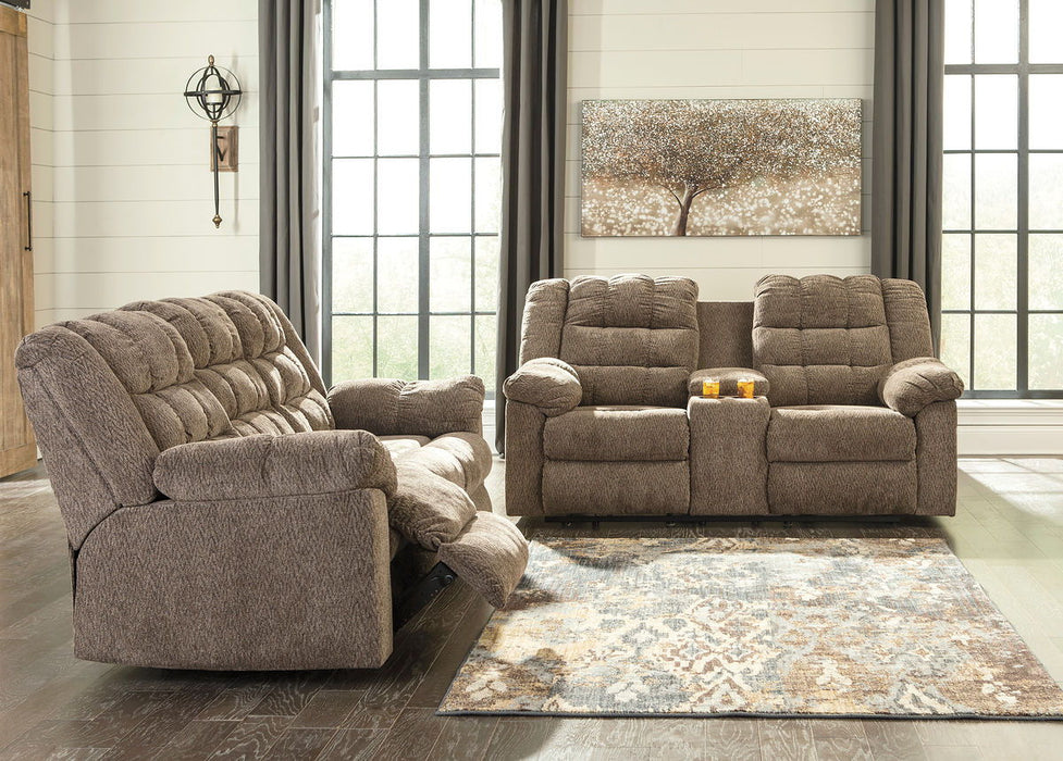 Workhorse Cocoa 2 Pc. Reclining Sofa, Loveseat