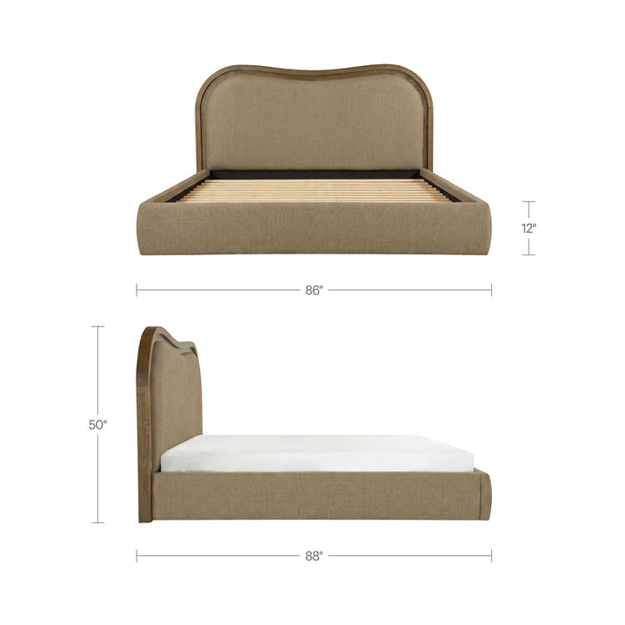Camilla - King Bed - Green