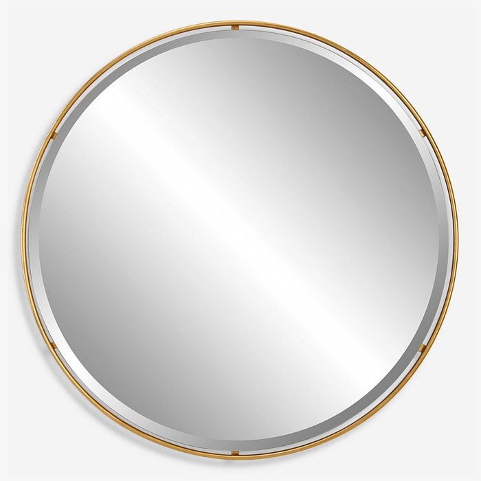 Canillo Round Mirror Gold