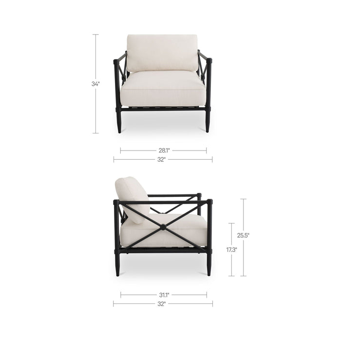 Willow - Outdoor Accent Chair - Cream