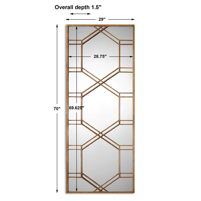 Kennis - Leaf Leaner Mirror - Gold