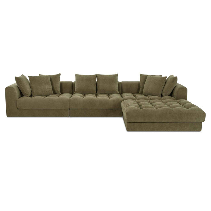 Davie - Lounge Modular Sectional - Olive