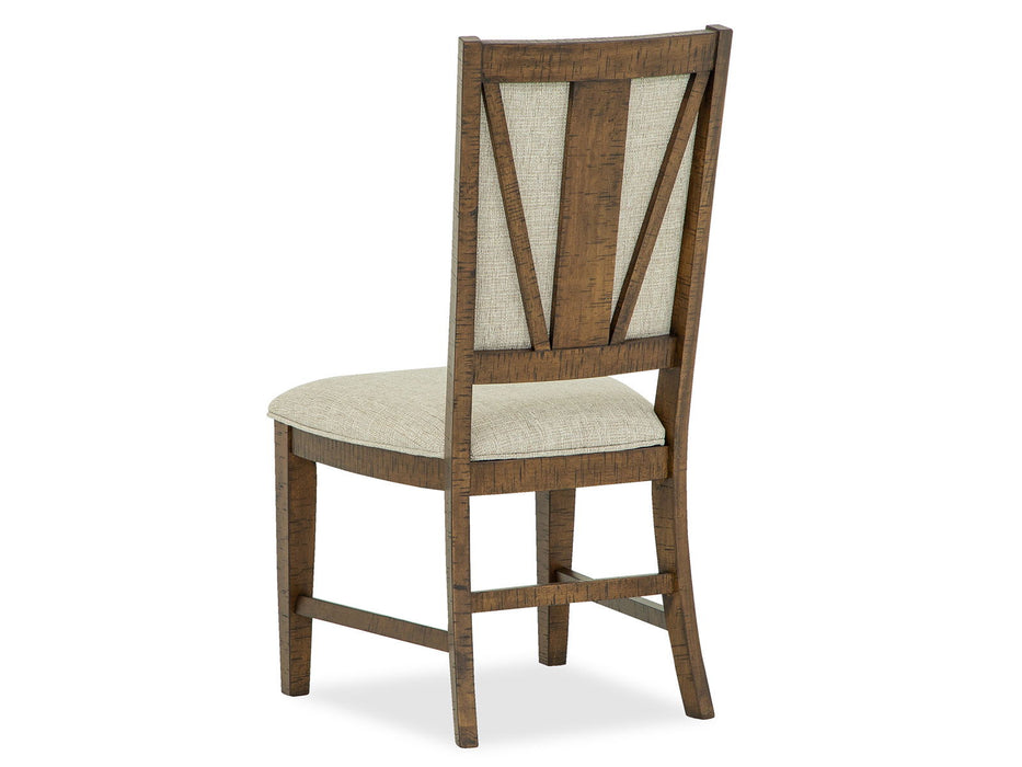 Bay Creek - Step Up Side Chair With Upholstered Seat & Back (Set of 2) - Dark Brown