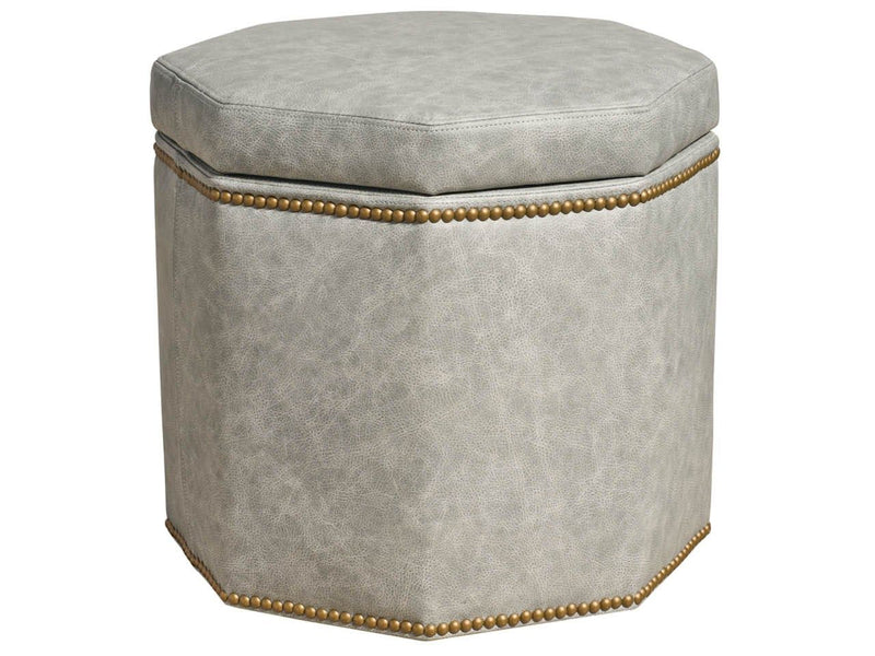 Conrad - Small Storage Ottoman, Special Order - Gray