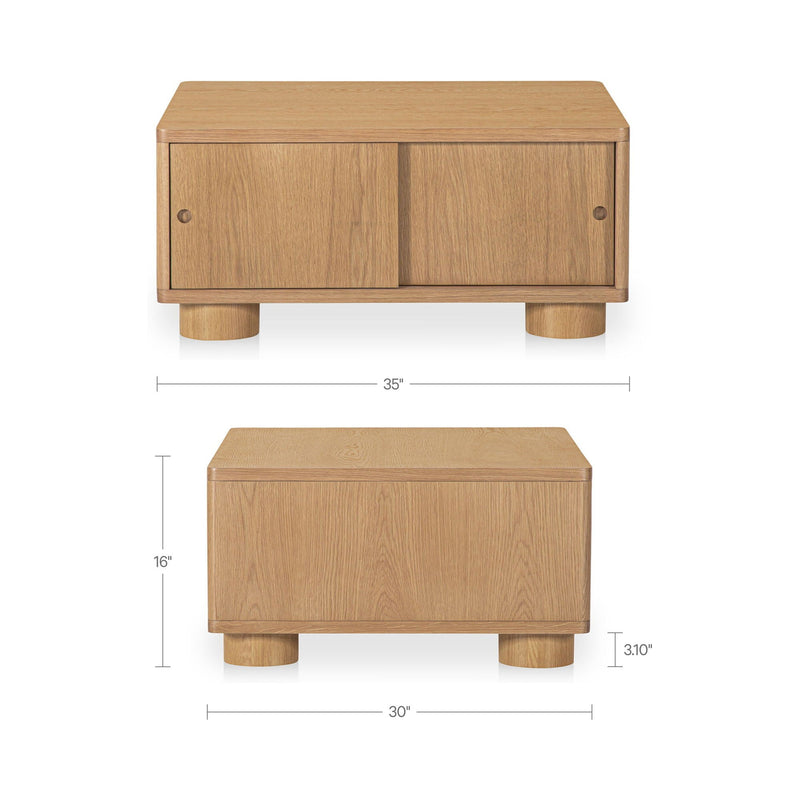 Hobbs - Storage Coffee Table - Natural