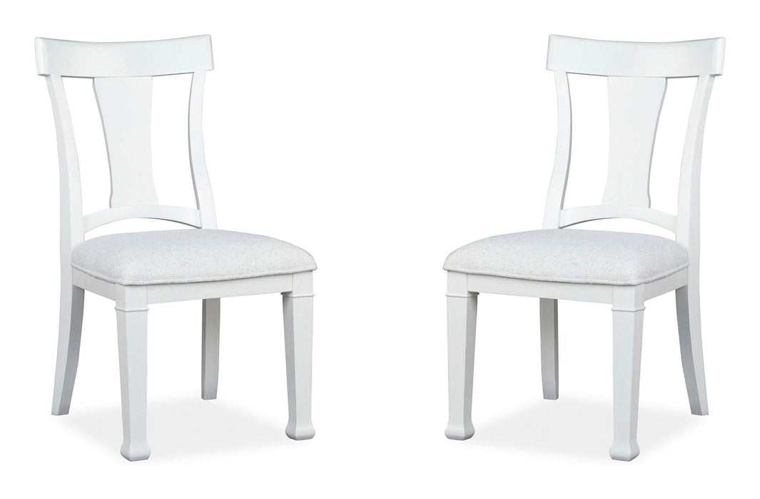 Kingston - Upholstered Side Chair (Set of 2) - Whisper White And Cerused Nutmeg