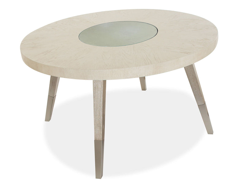 Lenox - Round Dining Table - Warm Silver