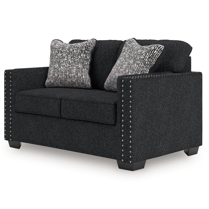 Jasmine Peaks - Loveseat - Coal