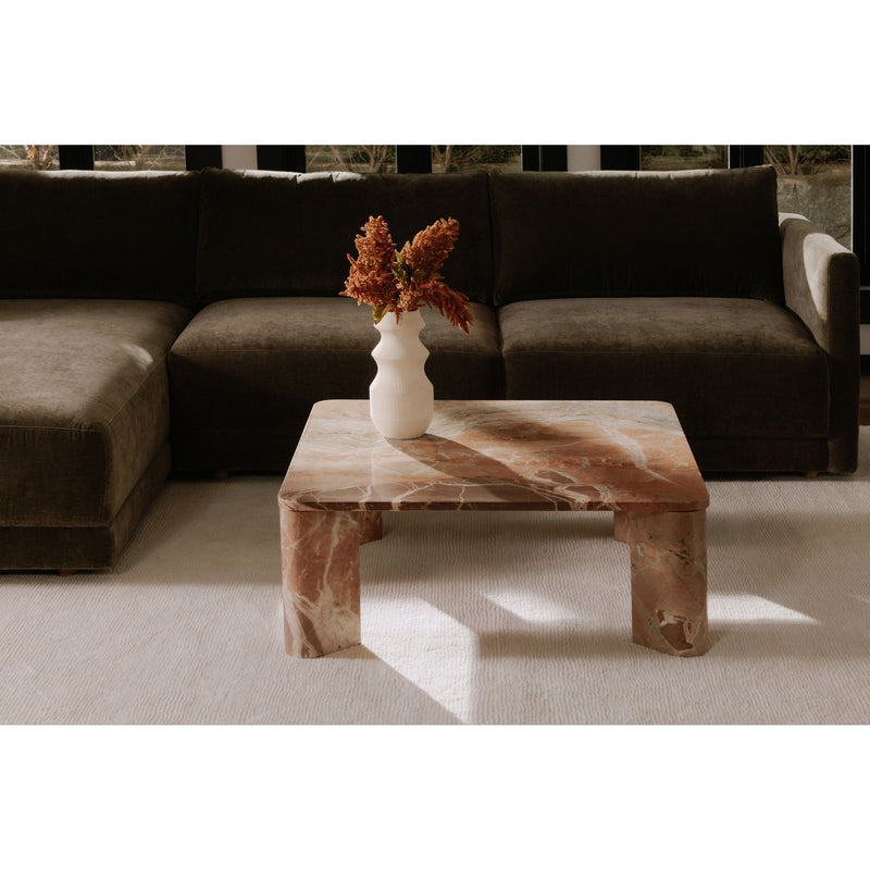 Segment - Coffee Table - Orange Lavante Marble