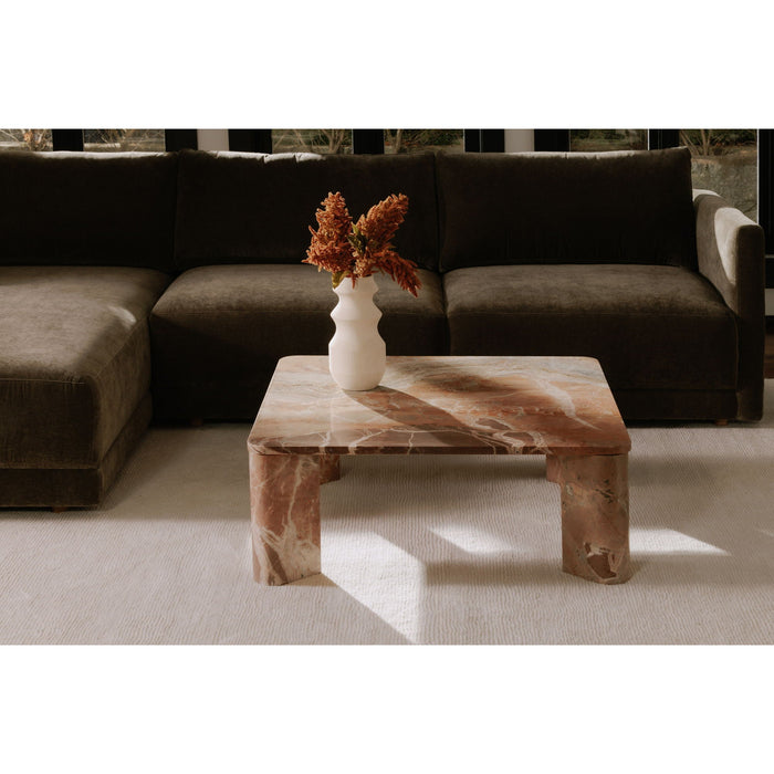 Segment - Coffee Table - Orange Lavante Marble