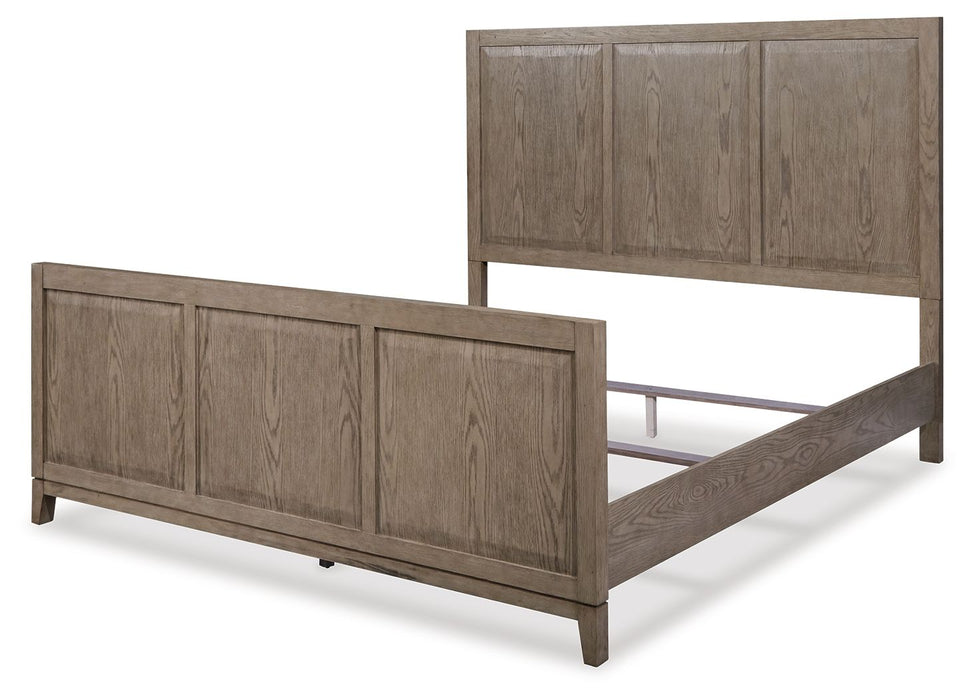 Chrestner Gray Panel Bed - Queen