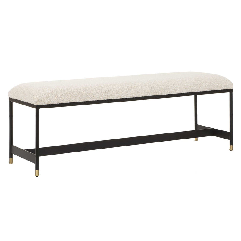 Halston - Upholstered Bench - White