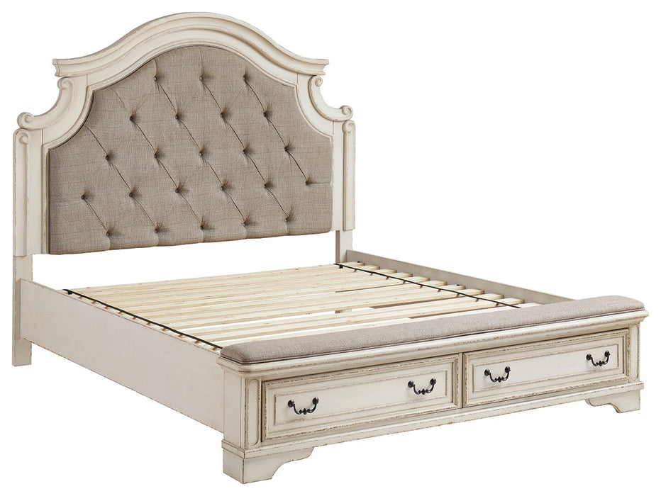 Realyn Two tone Upholstered Bed