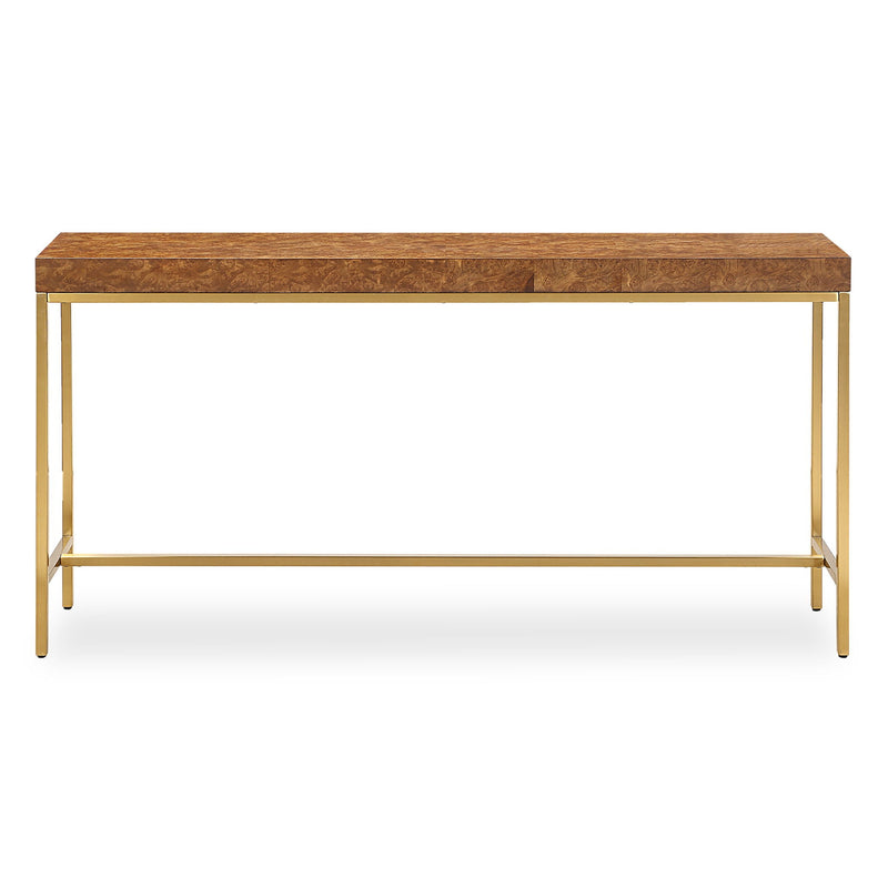 Moran - Burl Console Table - Light Brown
