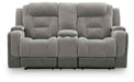 Mixed Motion - Power Reclining Loveseat With Console / Adjustable Headrest