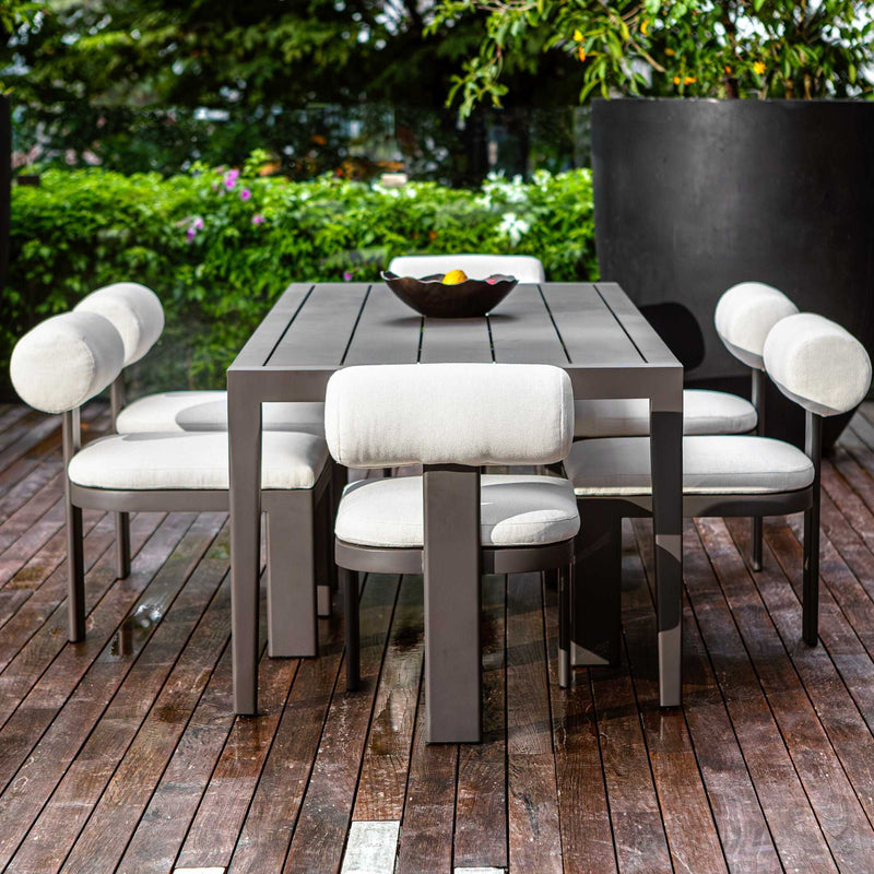 Polanco - Outdoor Aluminum Dining Table - Black