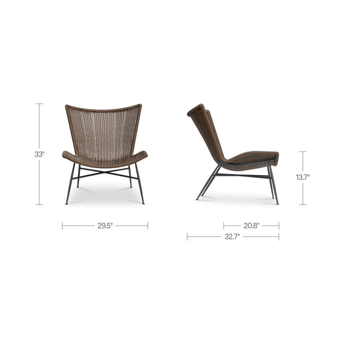 Paige - Accent Chair - Dark Brown