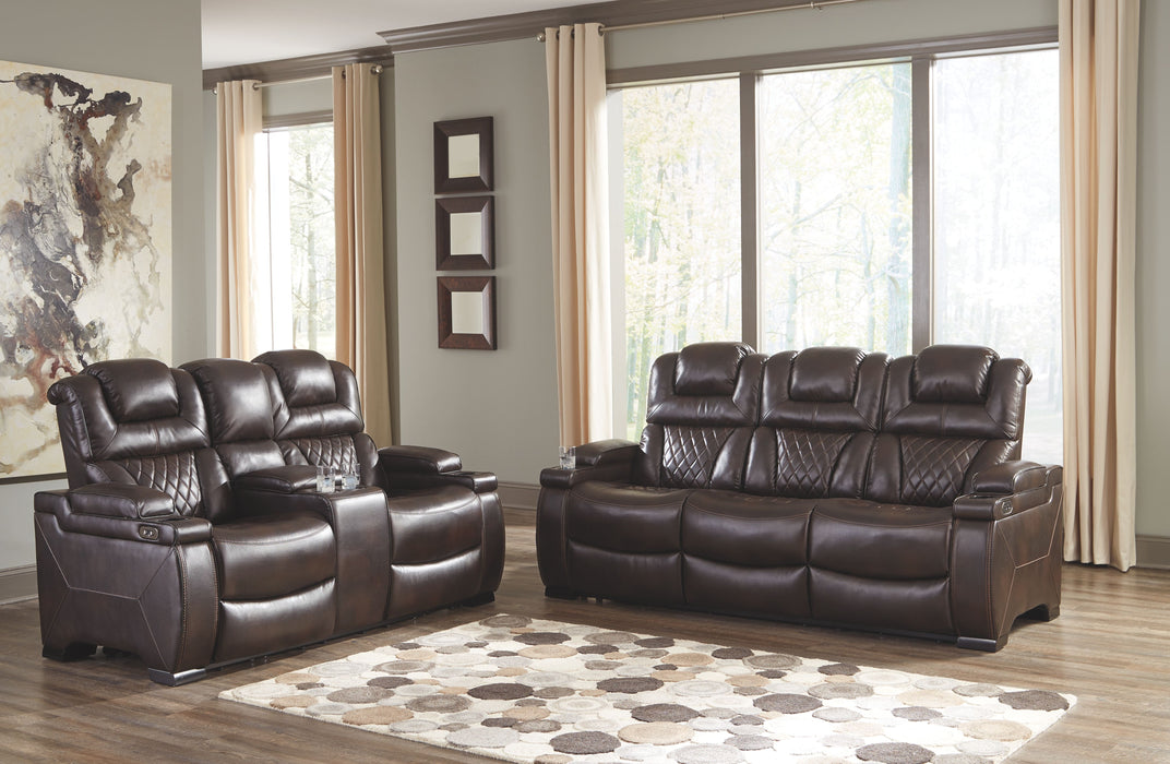 Warnerton Dark Brown 2 Pc. Power Sofa, Loveseat