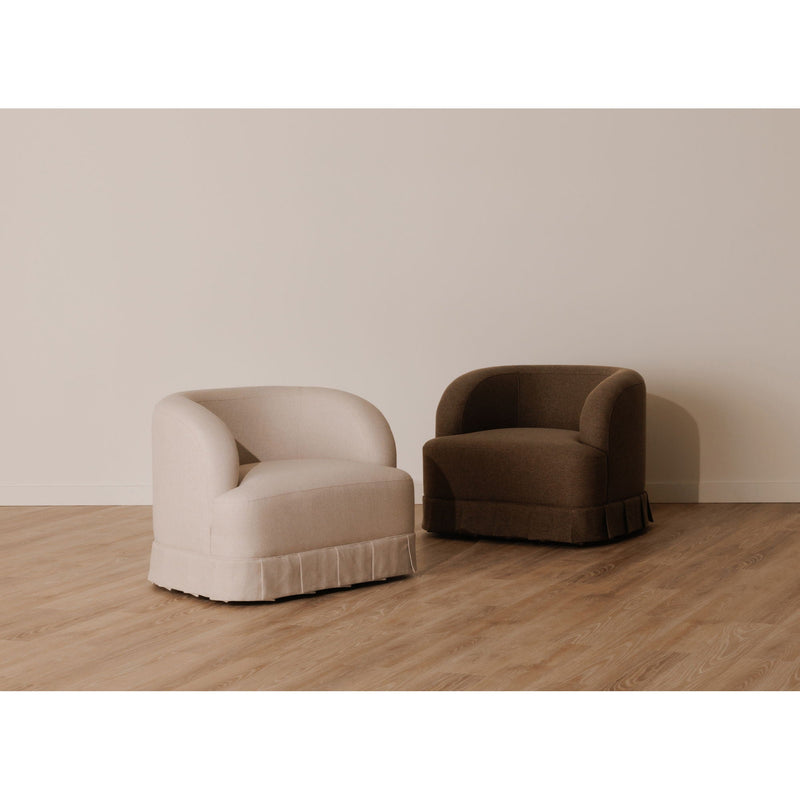 Maren - Swivel Chair - Dark Brown