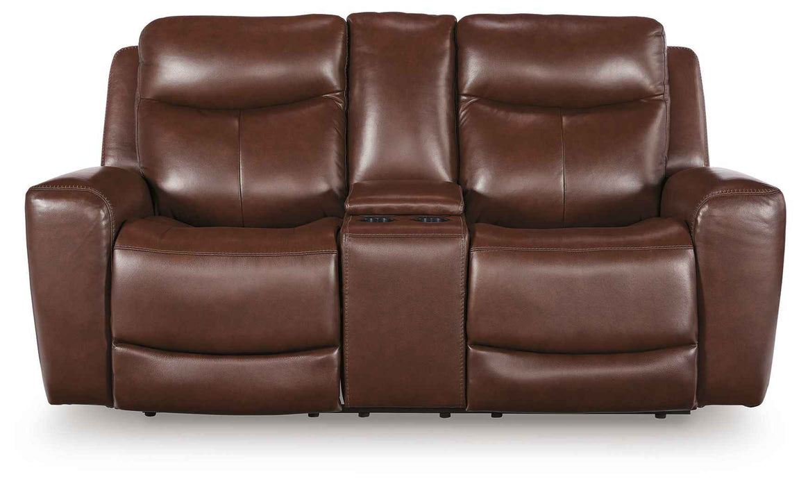 Bexhurst - Power Reclining Loveseat With Console / Adjustable Headrest