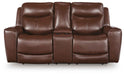 Bexhurst - Power Reclining Loveseat With Console / Adjustable Headrest