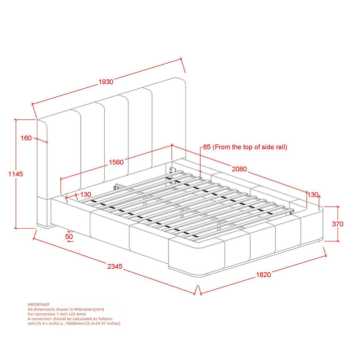 Harrod 60" Platform Bed Mushroom