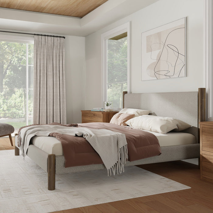 Zoran 78" Platform Bed Mushroom