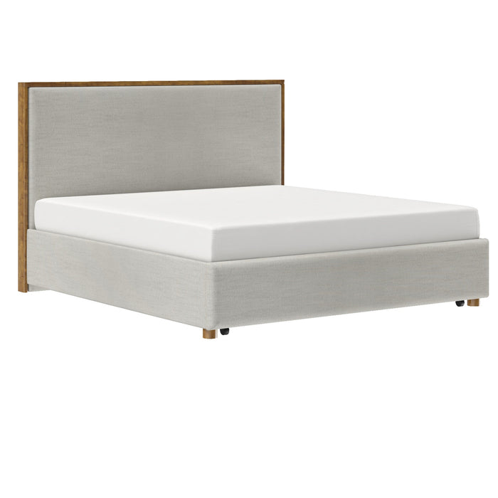 Andover 78" Platform Bed W/Drawer Oat