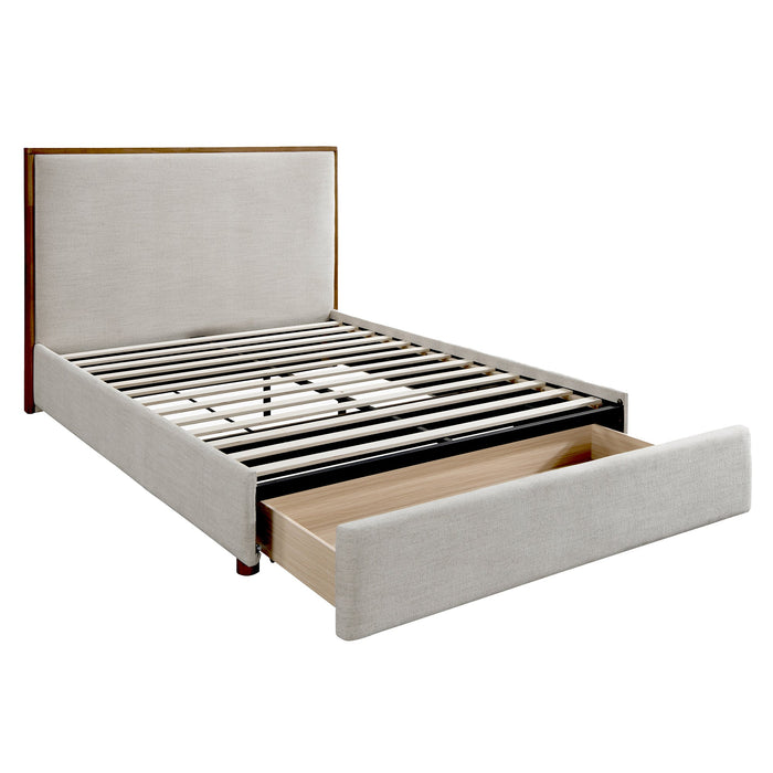 Andover 60" Platform Bed W/Drawer Oat