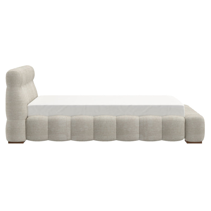 Pasha 60" Platform Bed Beige Pearl