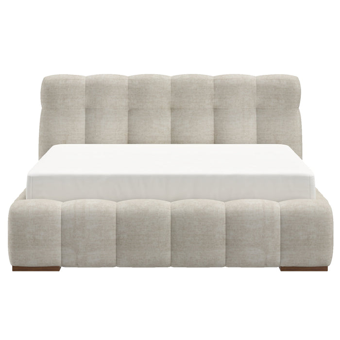 Pasha 60" Platform Bed Beige Pearl